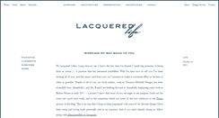 Desktop Screenshot of lacqueredlife.com